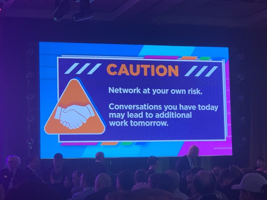 IAAPA presentation slide about networking