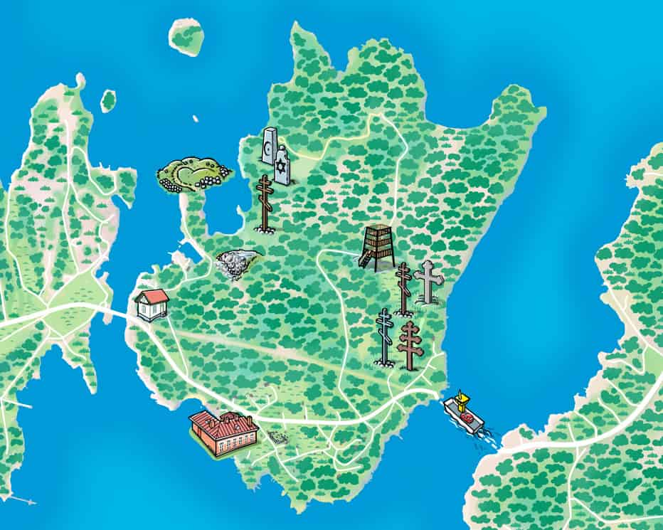 illustrated map islands