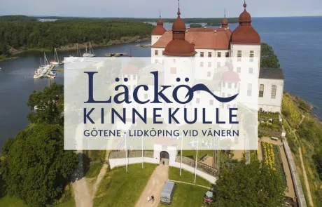 Slott med logo Läckö